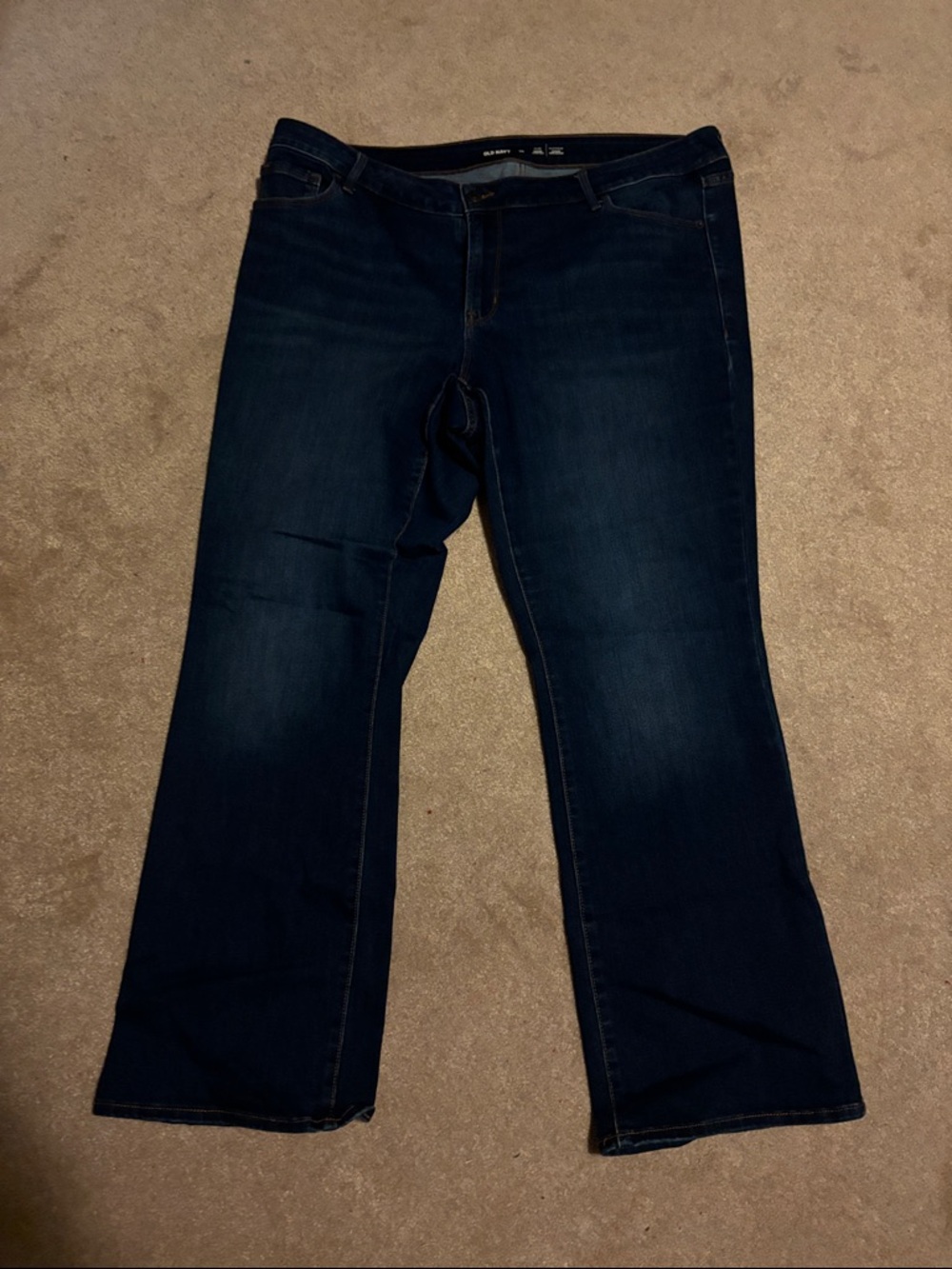 Old Navy Women's Dark Blue Bootcut Jeans Size 20